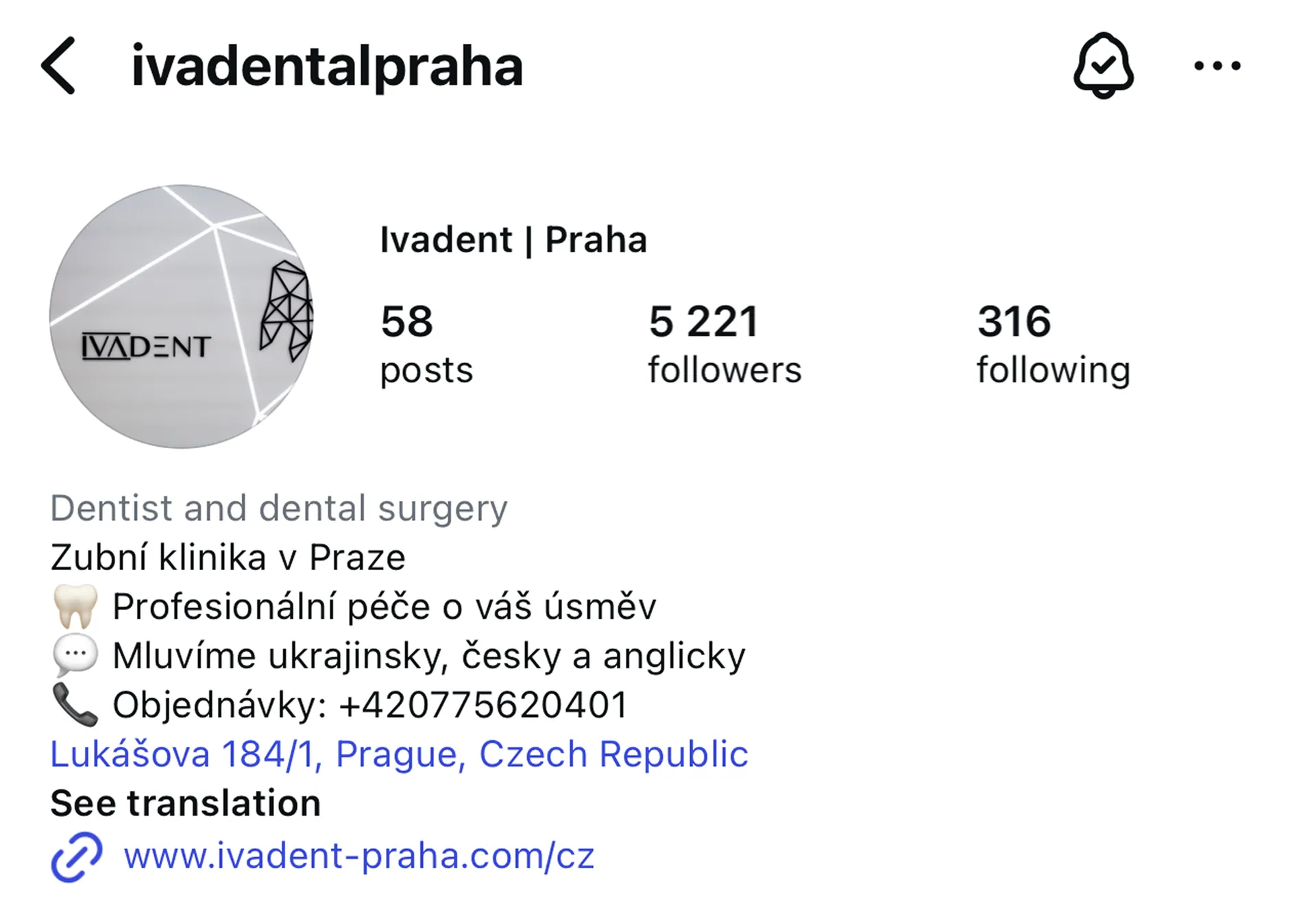 Instagram profil